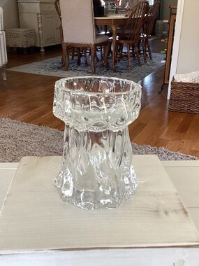 Ingrid Glashutte Bark Textured Candleholder